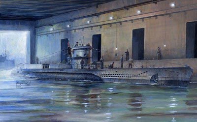 1/350 German U-Boat VII D Minelayer Submarine №1