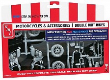AMTPP14 1/25 1970s Double Dirt Bike Motorcycle Pack (2 Kits)