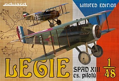 1/48 Legie Spad XIII cs pilotu BiPlane (Ltd Edition Plastic Kit) (D)