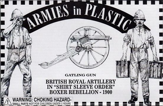 1/32 Boxer Rebellion China 1900 British Royal Artillery Shirt Sleeve Order (5) w/Gatling Gun №1