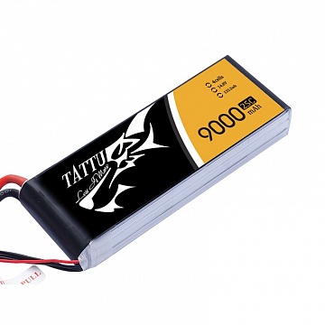 LIPO 14.8V 9000 MAH 25C TATTU SERIES №1