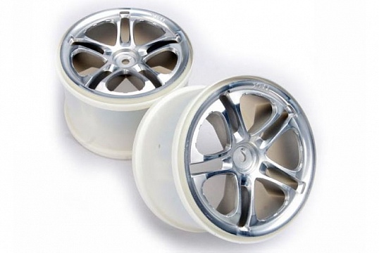 Wheels, SS (split spoke) 3.8'' (satin) (2) (fits Revo/Maxx series) №1