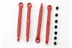 Toe link, front &amp; rear (molded composite) (red) (4)/ hollow balls (8)