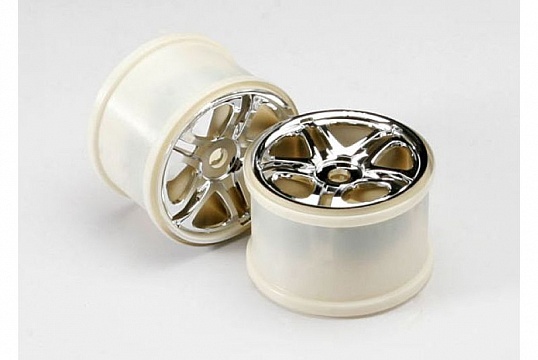 Wheels, SS (split spoke) 3.8'' (chrome) (2) (use with 17mm splined wheel hubs &amp; nuts, №1