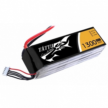 1300MAH 14.8V 45C 4S1P LIPO TATTU SERIES BATTERY PACK №1