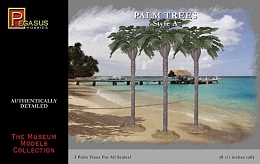 Palm Trees 8.5" w/Fan Leaf (3)