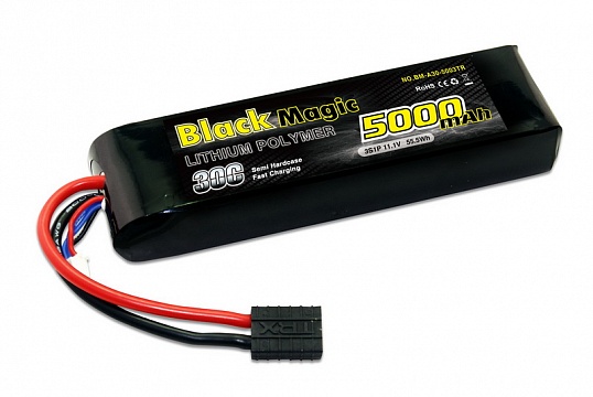 LiPo 11,1В(3S) 5000mAh 30C Soft Case Traxxas plug №1