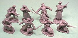 1/32 WWII German Soldiers in Long Coats Figure Playset (16)