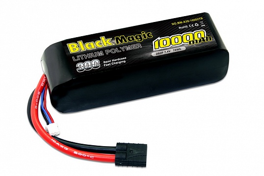 LiPo 7,4В(2S) 10000mAh 30C Soft Case Traxxas plug for TRAXXAS №1