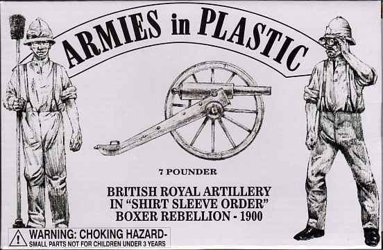 1/32 Boxer Rebellion 1900 British Royal Artillery Shirt Sleeve Order (5) w/7-Pdr Gun №1
