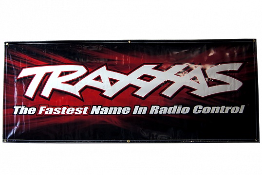 Traxxas racing banner, red &amp; black (3x7 feet) №1