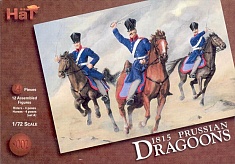 1/72 1815 Napoleonic Prussian Dragoons (12 Mtd)