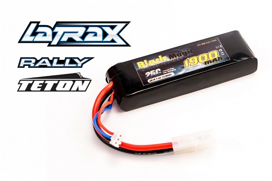 LiPo 7,4В(2S) 1900mAh 25C Soft Case Tamiya plug (for LaTrax Rally №1