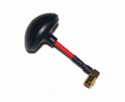 5.8G Mushroom Universal Antenna (compatible with both RX and TX) RP-SMA, plug - Angled, Black