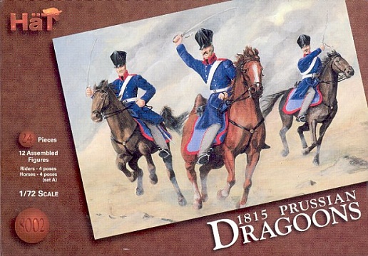 1/72 1815 Napoleonic Prussian Dragoons (12 Mtd) №1