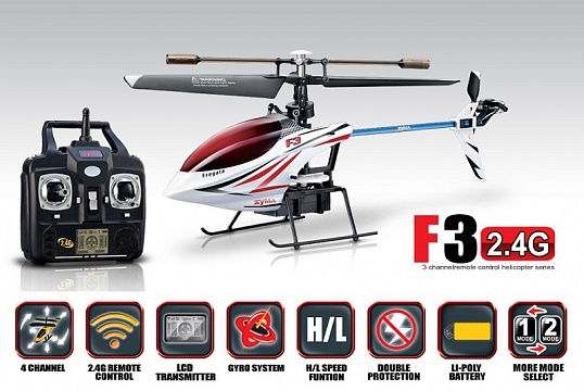 Syma f3 deals 4ch rc helicopter