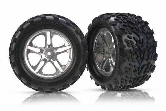 Tires &amp; wheels, assembled, glued (Split-Spoke satin-finish wheels, Talon tires, foam inserts) (2 №1