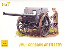 1/72 WWI German Artillery (48 w/4 Cannons)