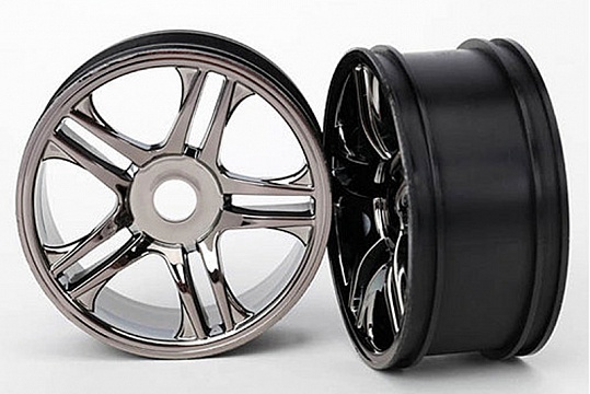 Wheels, split-spoke (black chrome) (front) (2) №1