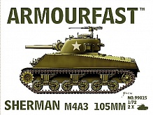 1/72 Sherman M4A3 Tank w/105mm Gun (2) 