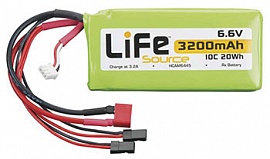 LiFe 6.6V 3200mAh 10C Rx LiFeSource Balance U