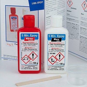 5 Min. Epoxy (sets with two components) 200 g. №1