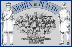 1/32 Napoleonic Wars Waterloo 1815 Prussian Landwehr (Militia) Elbe Regiment (16)