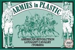 1/32 American Revolution Loyalist Cavalry (Tories) (5 Mtd)