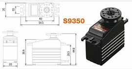 S9350 Servo Digital Hi Torque 1/8 Scale