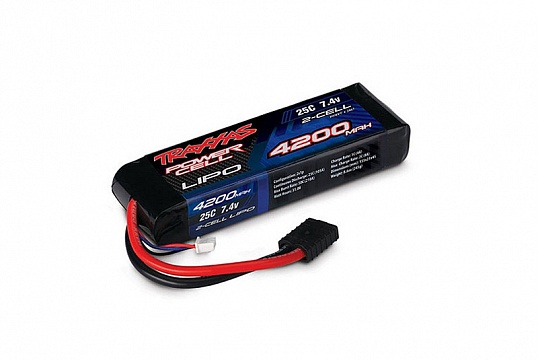 4200mAh 7.4v 2-cell 25C LiPO Battery №1