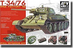 1/35 T34/76 1942 Factory 112 Full Interior Tank